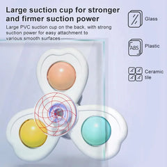 3-in-1 Suction Cup Spinning Top Toy