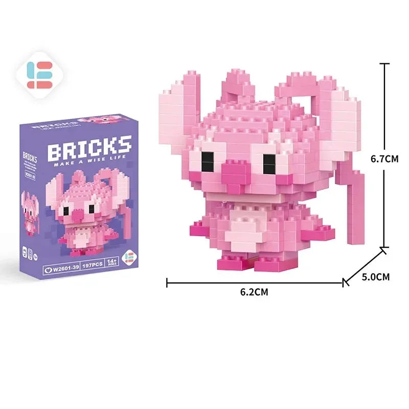 Disney Lilo & Stitch + Pikachu Micro Building Blocks Toy