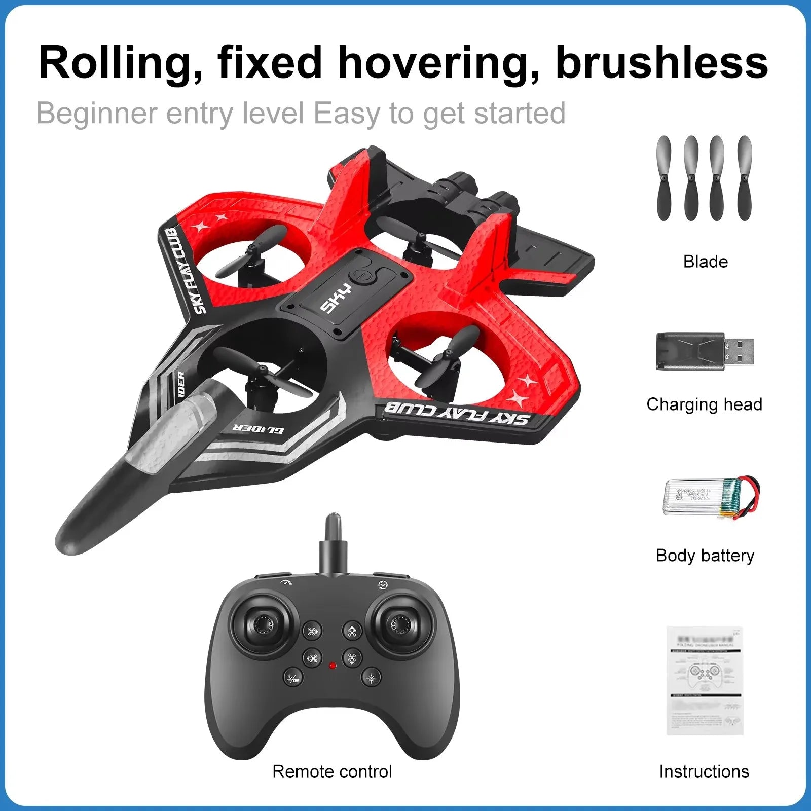 AccessOfJoy YP3 Stunt RC Glider