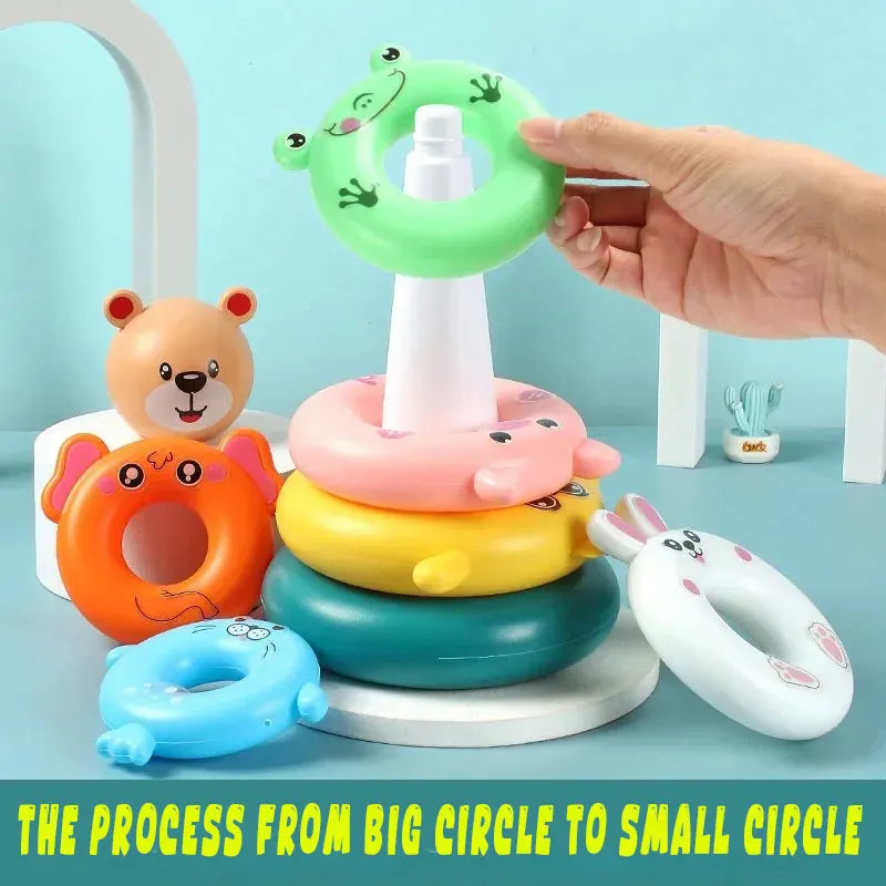 Colorful Ring Stacking Toy for Toddlers