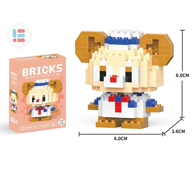 Disney Lilo & Stitch + Pikachu Micro Building Blocks Toy