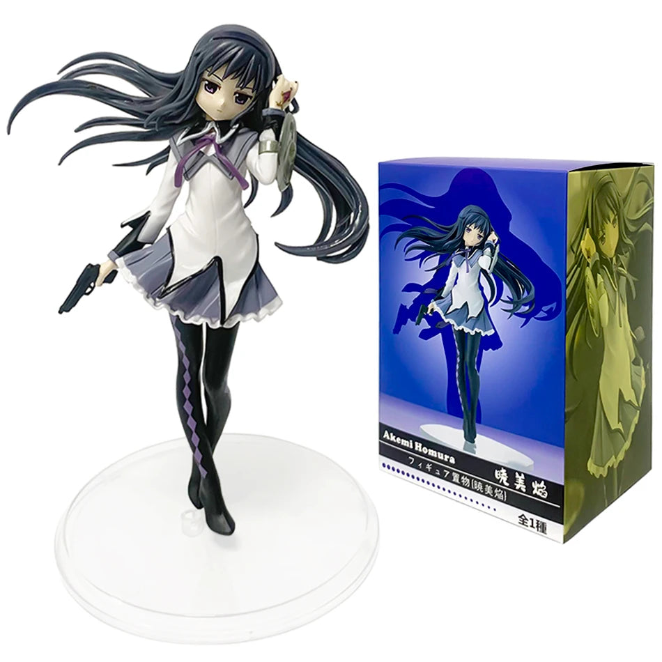16.5cm Madoka Magica Akemi Homura PVC Anime Figure Collectible Model Toy Gift