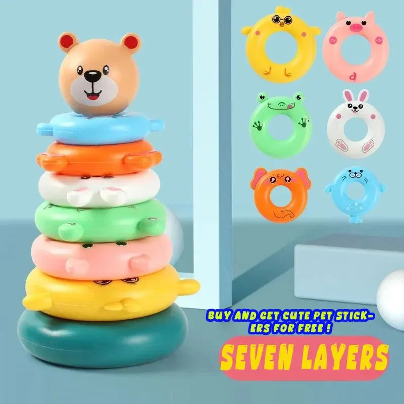 Colorful Ring Stacking Toy for Toddlers