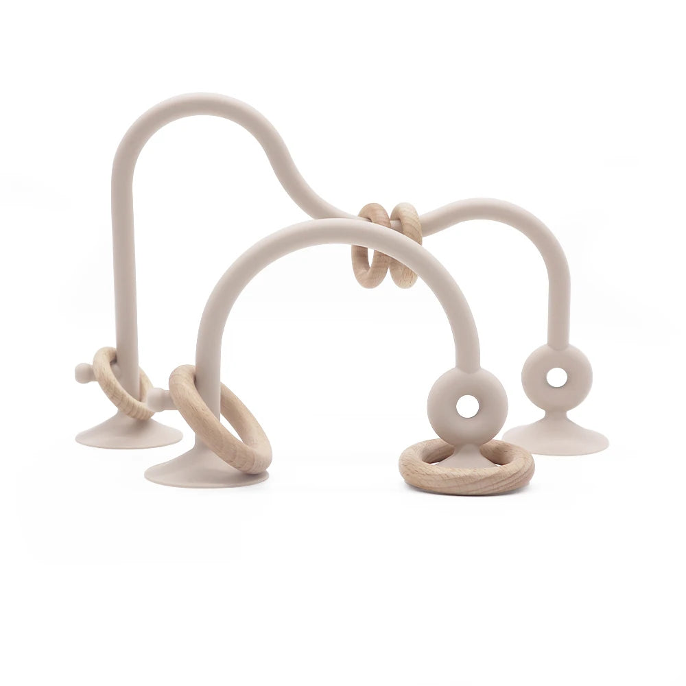 Newborn Wood & Silicone Teether Ring