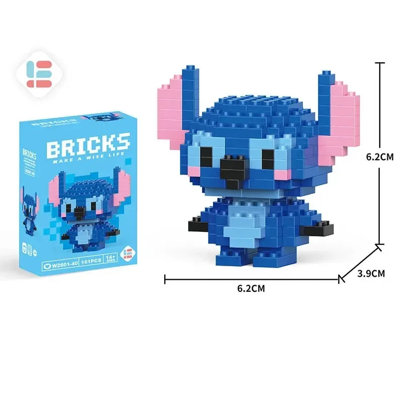 Disney Lilo & Stitch + Pikachu Micro Building Blocks Toy