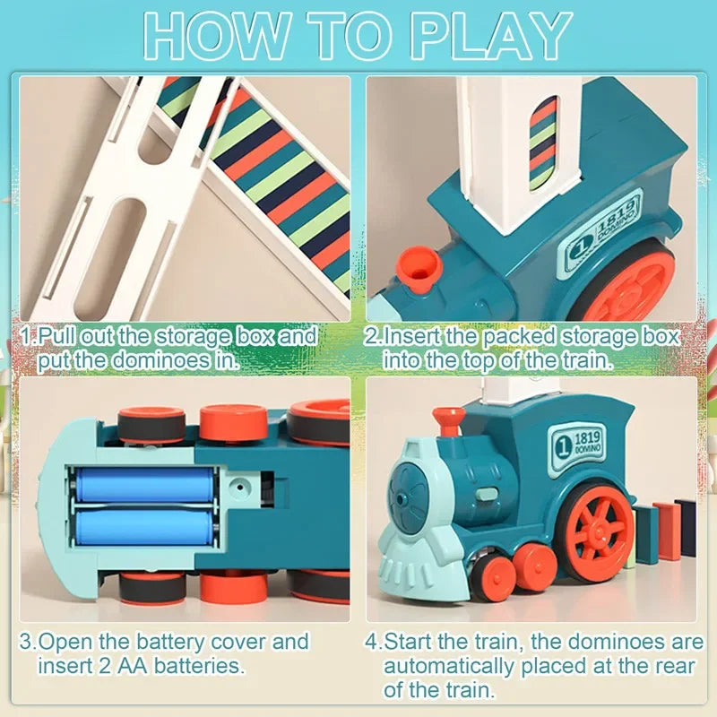 AccessOfJoy Domino Train Set