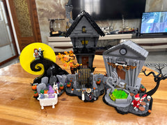 No box 21351 The Nightmare Before Christmas Model Building Blocks Hut Diy Bricks Toy Christmas Halloween Home Decoration Gifts