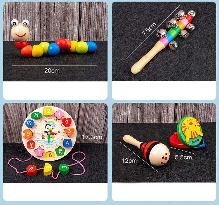9-in-1 Wooden Musical Toy Set for Toddlers