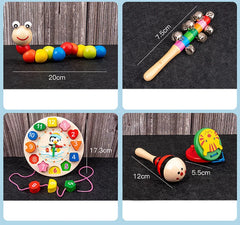 9-in-1 Wooden Musical Toy Set for Toddlers