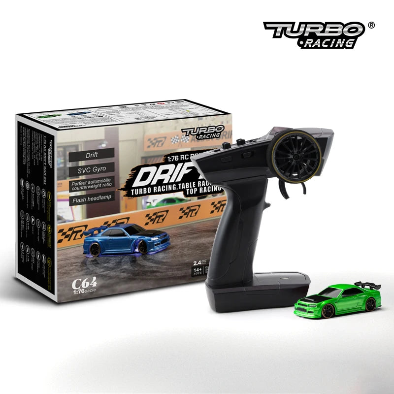 Turbo Racing 1:76 Drift RC Car with Gyro