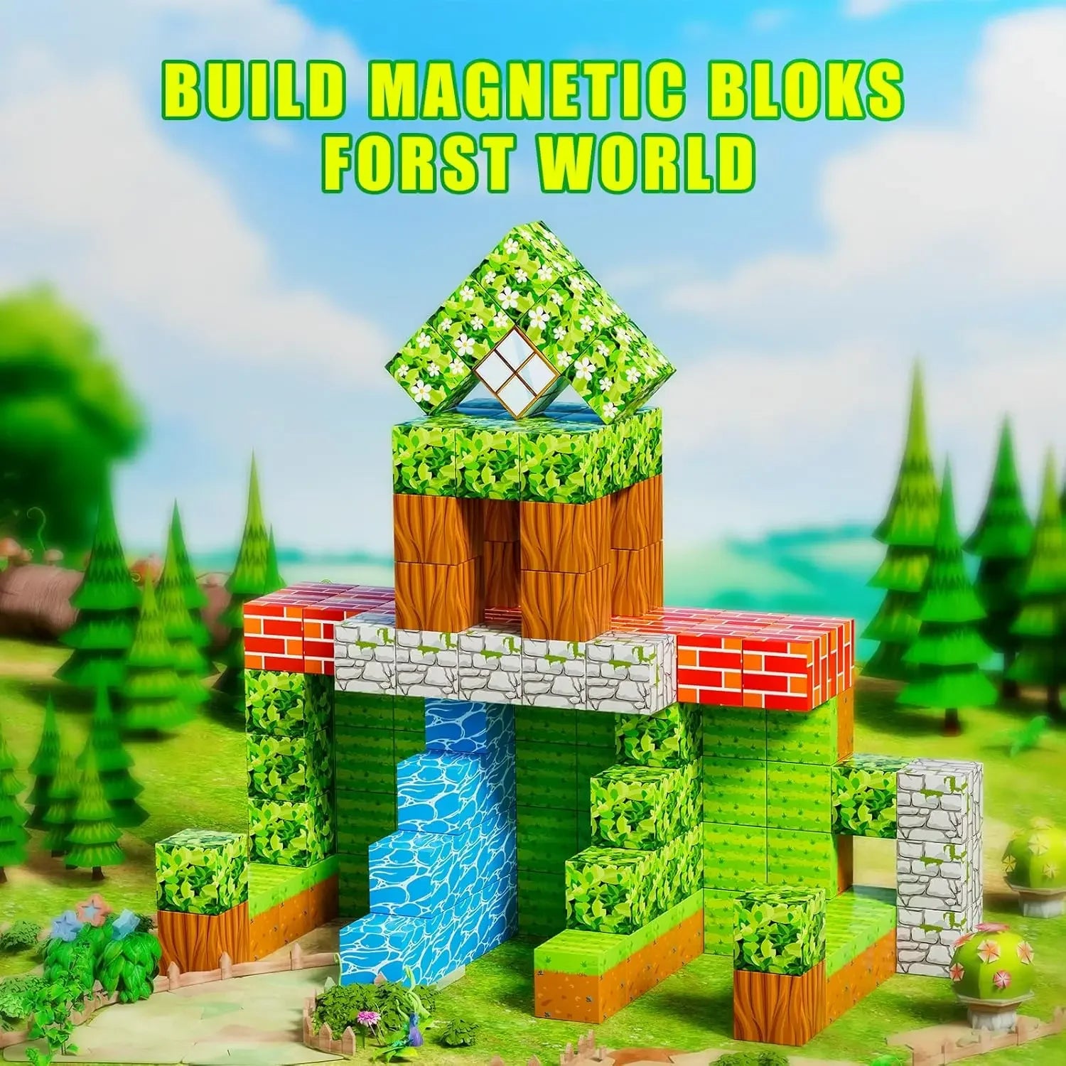 100pcs Magnetic Blocks Set