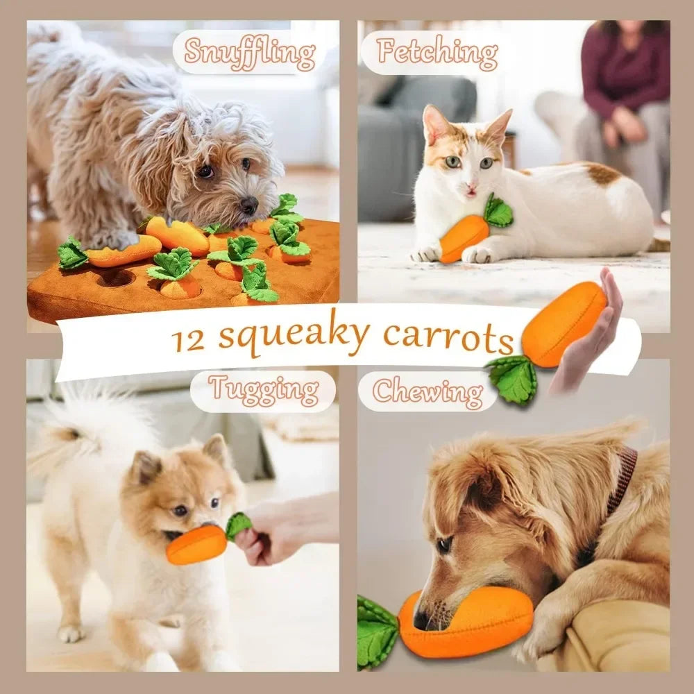AccessOfJoy Carrot Snuffle Mat for Dogs & Cats