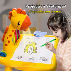 AccessOfJoy Kids' 3-in-1 LED Projector Drawing Table