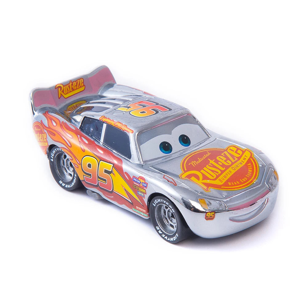 Cars Disney Pixar Lightning McQueen, Mater, Jackson Storm, The King 1:55 Metal Alloy Car Model Toy Gift for Kids